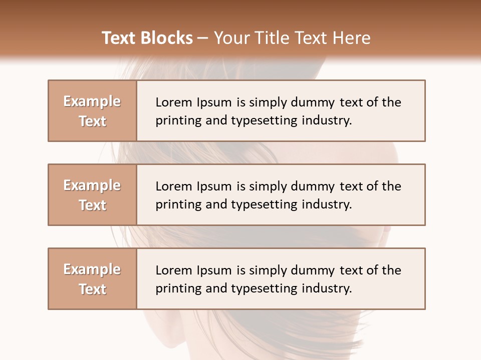 Attractive Caucasian Wind PowerPoint Template