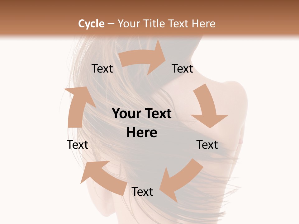 Attractive Caucasian Wind PowerPoint Template