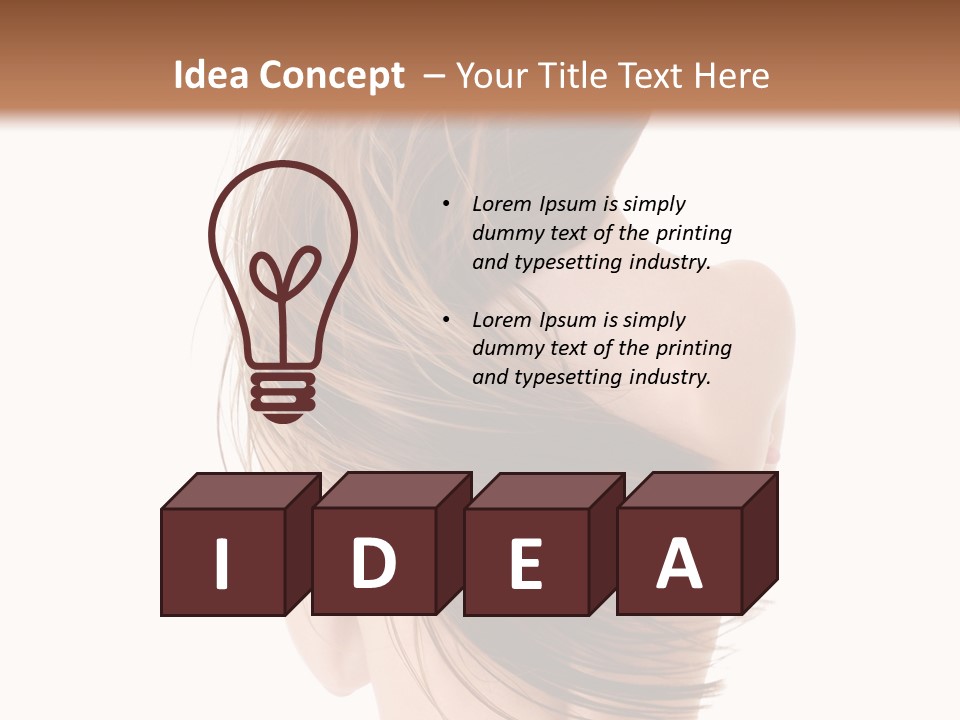 Attractive Caucasian Wind PowerPoint Template