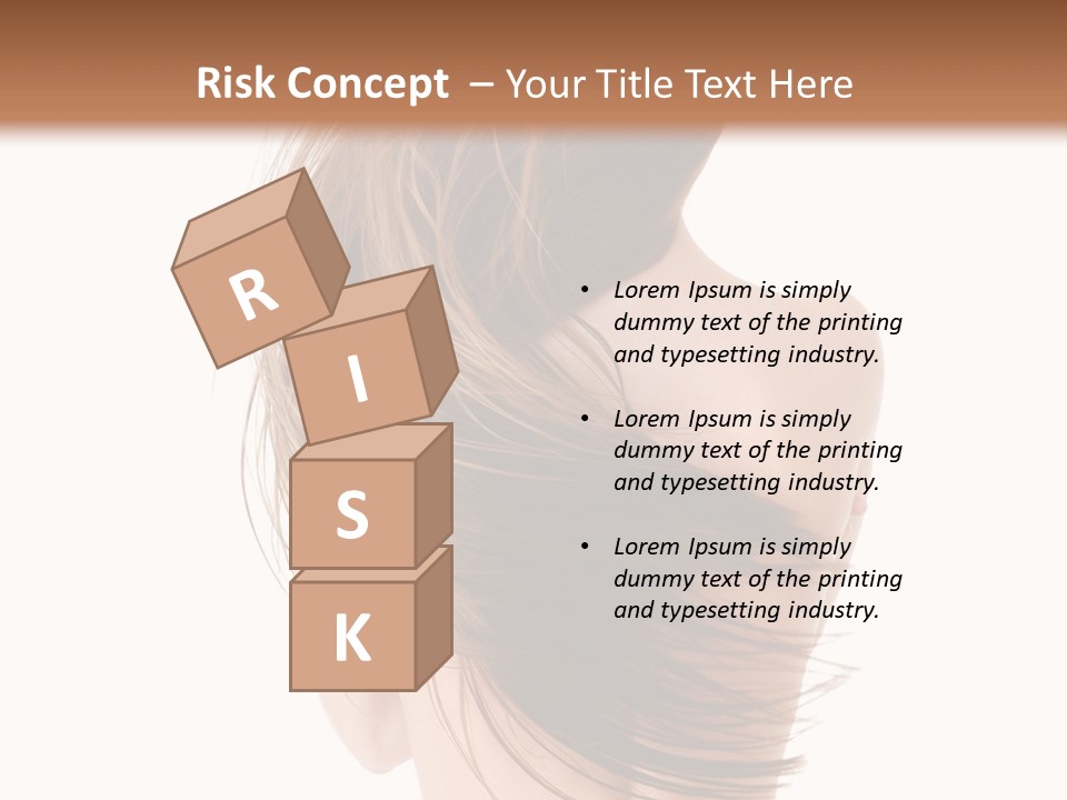 Attractive Caucasian Wind PowerPoint Template