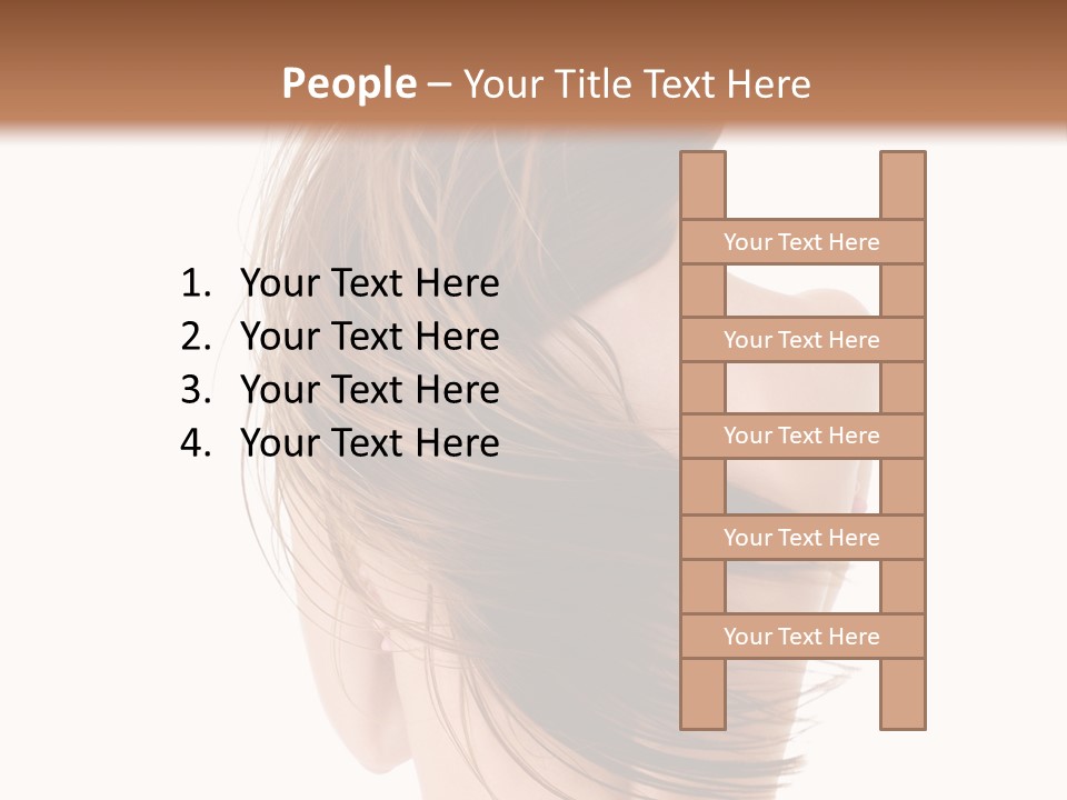 Attractive Caucasian Wind PowerPoint Template