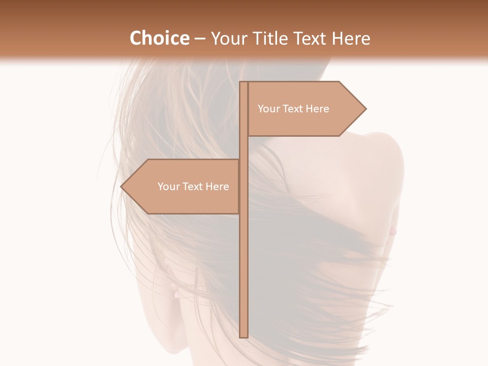 Attractive Caucasian Wind PowerPoint Template