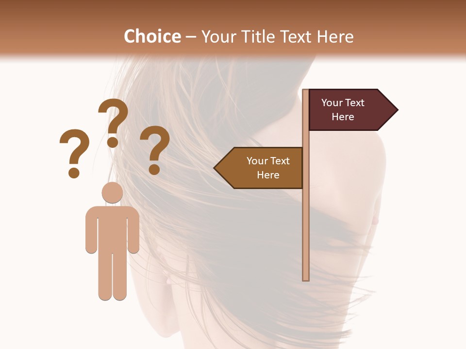 Attractive Caucasian Wind PowerPoint Template