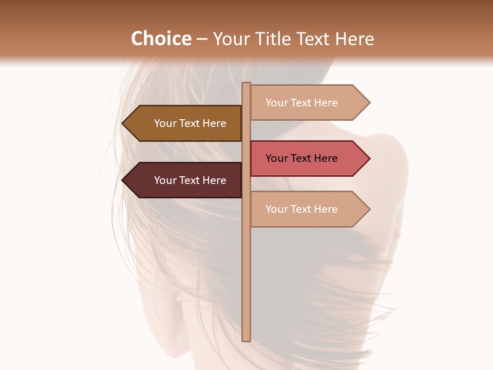 Attractive Caucasian Wind PowerPoint Template