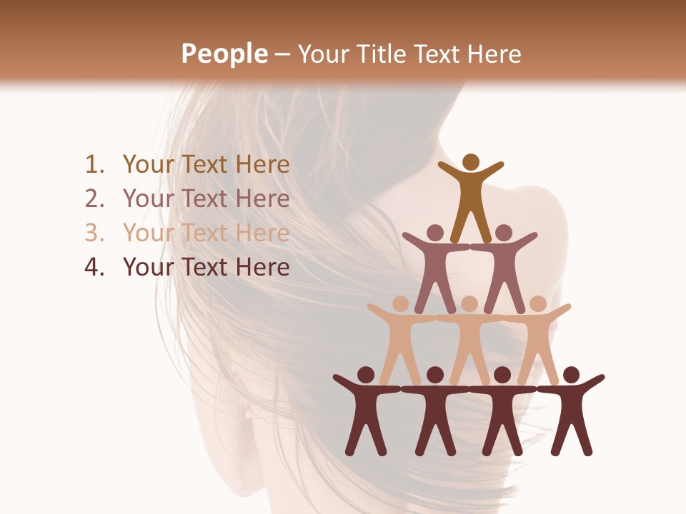 Attractive Caucasian Wind PowerPoint Template