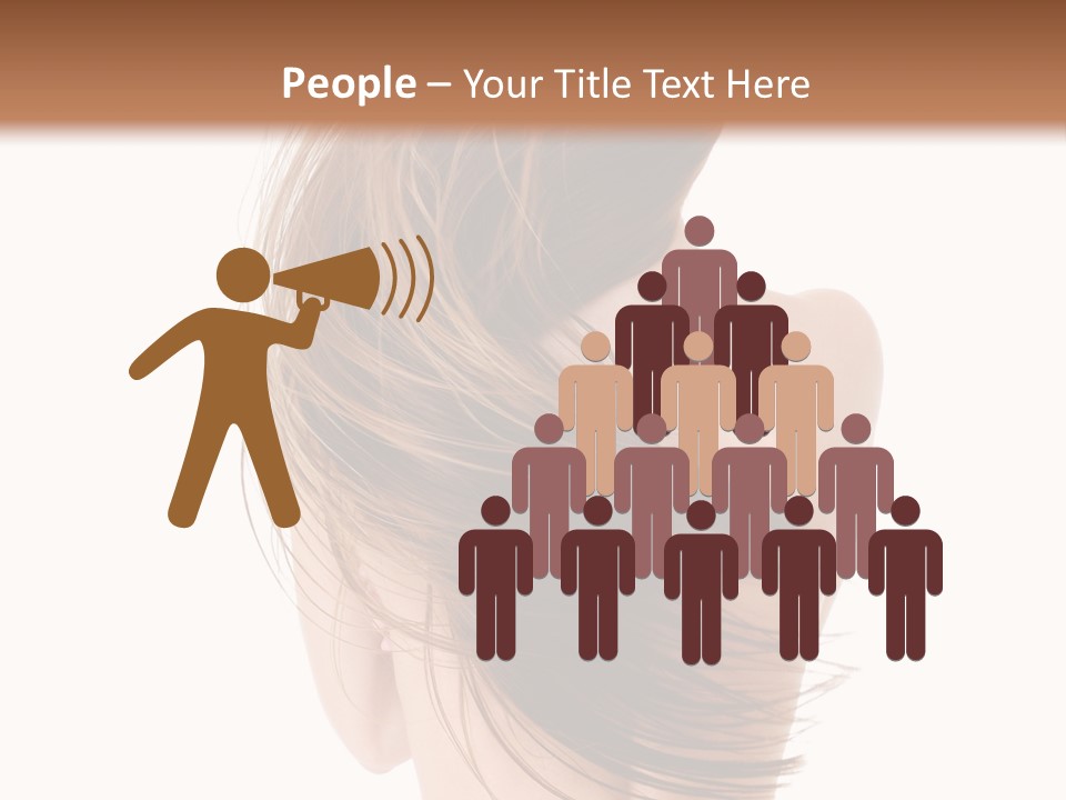 Attractive Caucasian Wind PowerPoint Template