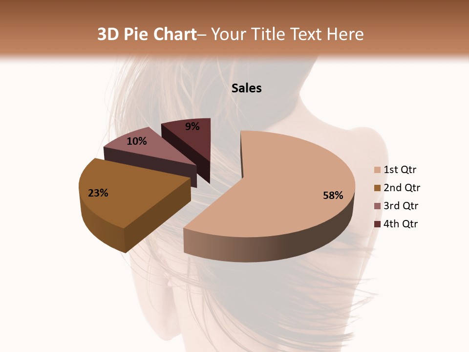 Attractive Caucasian Wind PowerPoint Template