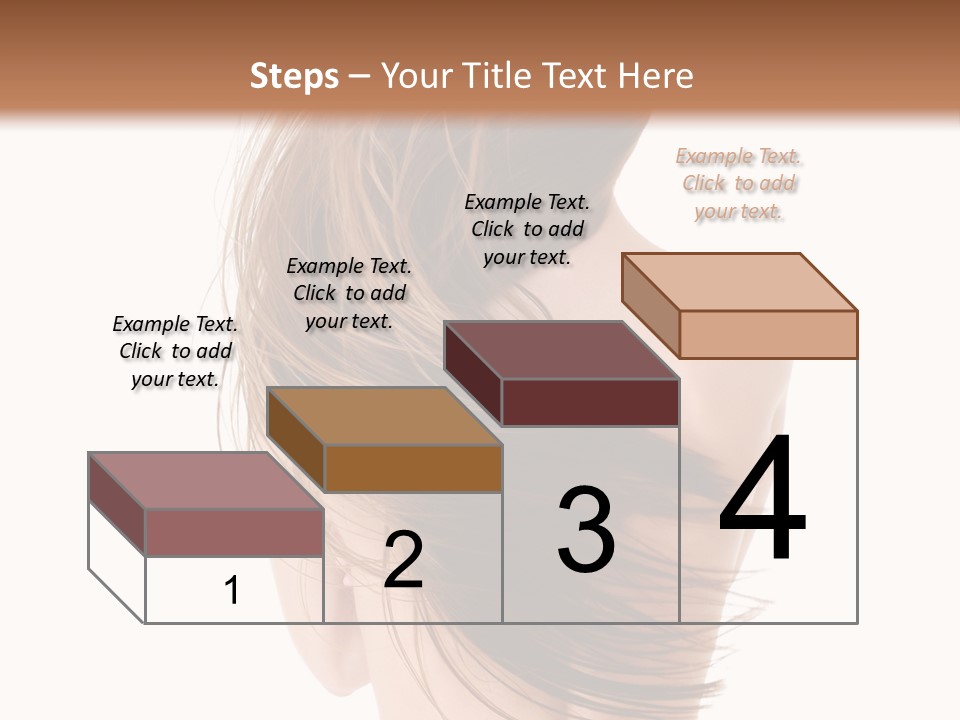 Attractive Caucasian Wind PowerPoint Template