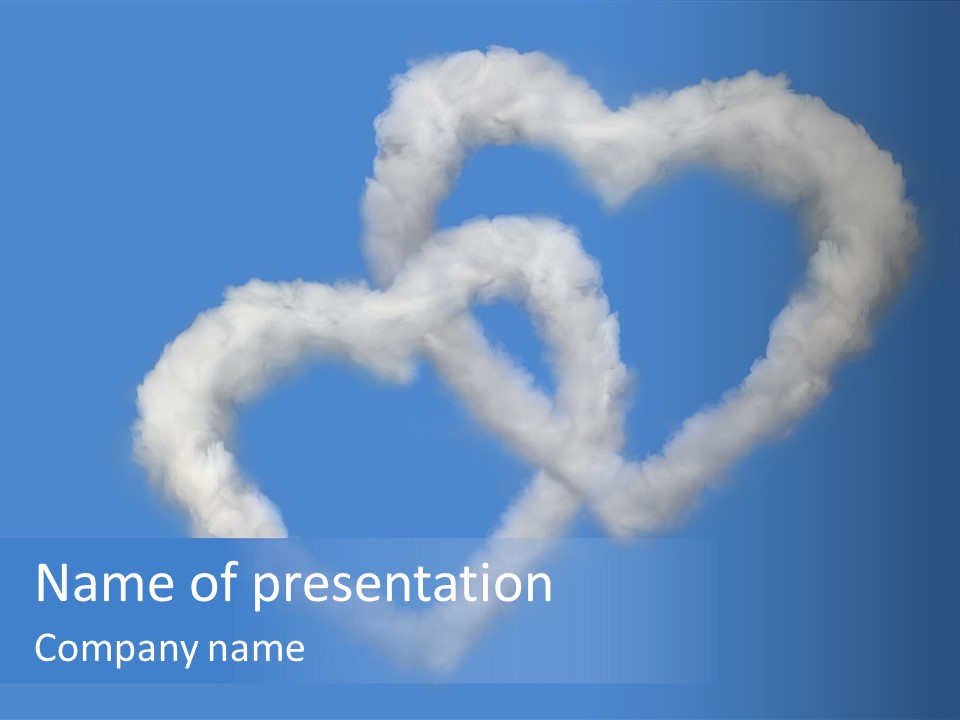 White Passion Air PowerPoint Template