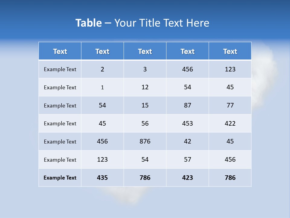 White Passion Air PowerPoint Template