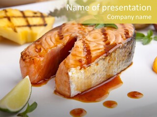 Plate Dish Restaurant PowerPoint Template