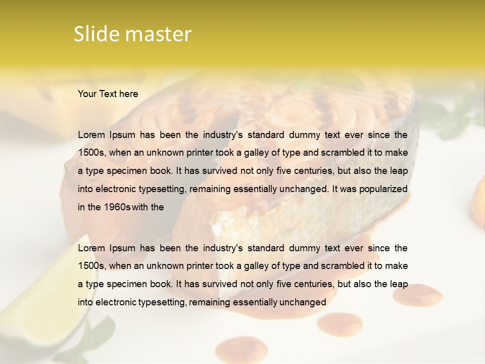 Plate Dish Restaurant PowerPoint Template