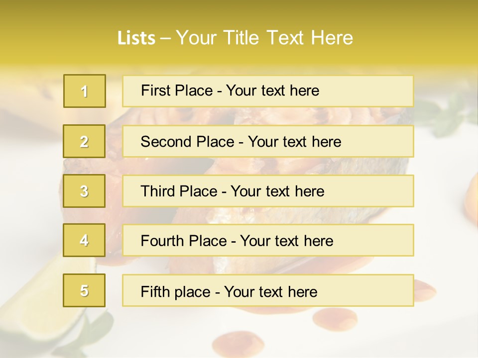Plate Dish Restaurant PowerPoint Template