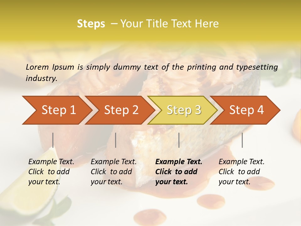 Plate Dish Restaurant PowerPoint Template