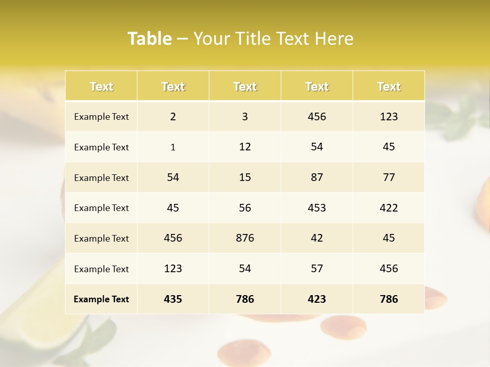 Plate Dish Restaurant PowerPoint Template