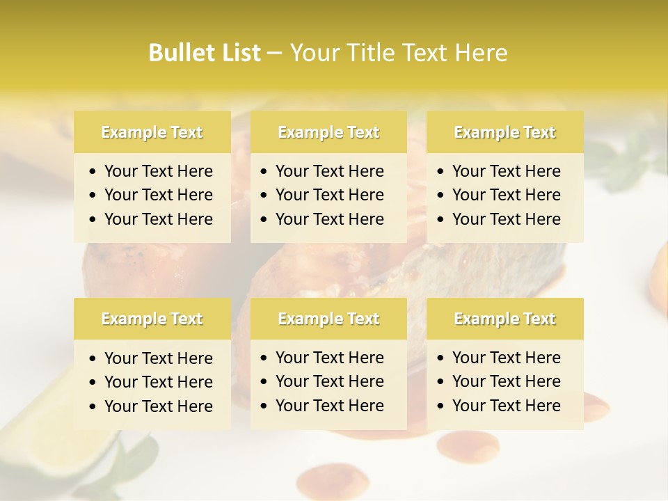 Plate Dish Restaurant PowerPoint Template