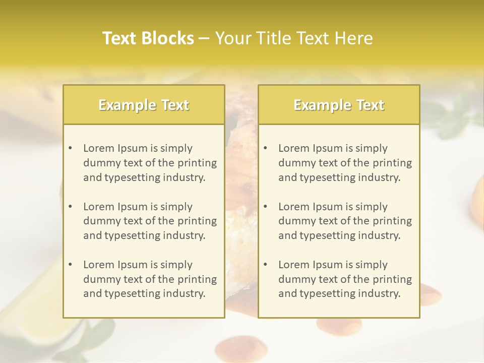 Plate Dish Restaurant PowerPoint Template