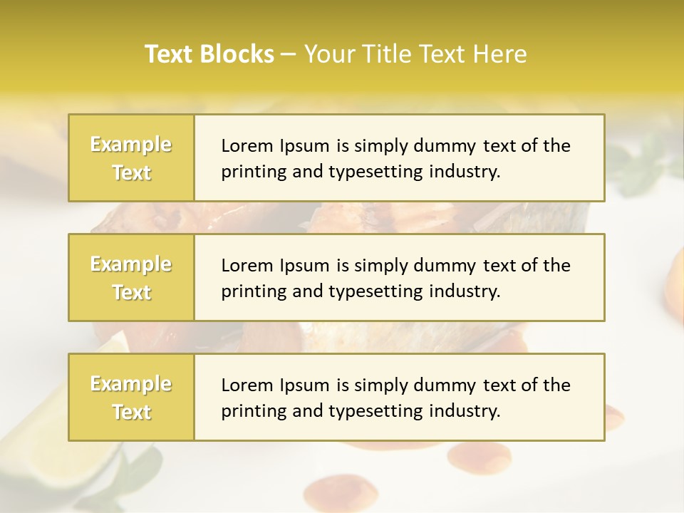 Plate Dish Restaurant PowerPoint Template