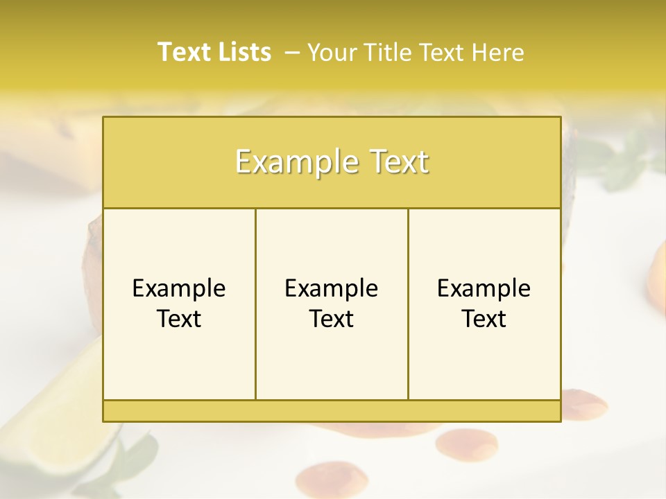 Plate Dish Restaurant PowerPoint Template