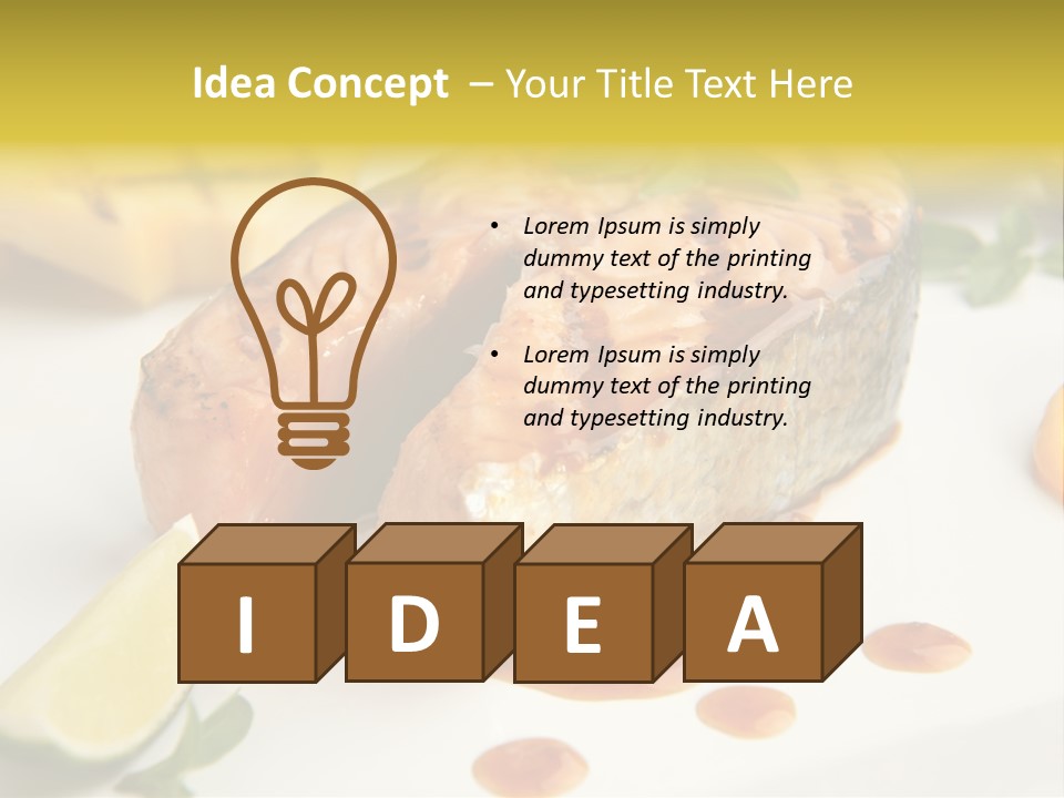 Plate Dish Restaurant PowerPoint Template