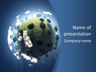 Spherical Global Air PowerPoint Template