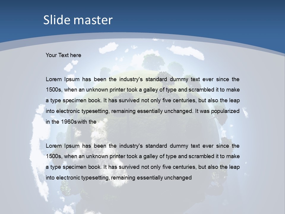 Spherical Global Air PowerPoint Template