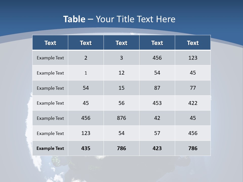 Spherical Global Air PowerPoint Template