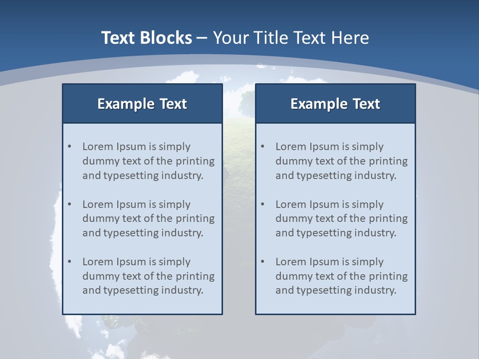 Spherical Global Air PowerPoint Template
