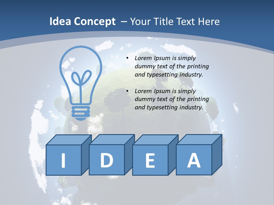 Spherical Global Air PowerPoint Template