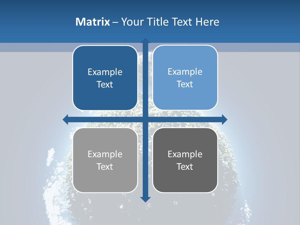 Spherical Sunlight Leaf PowerPoint Template