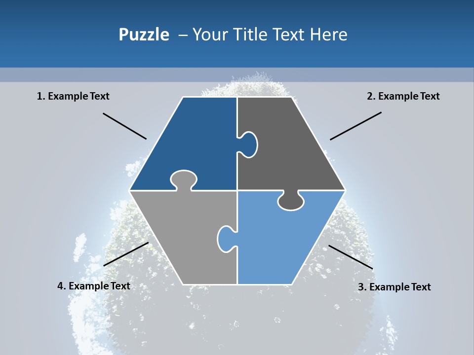 Spherical Sunlight Leaf PowerPoint Template