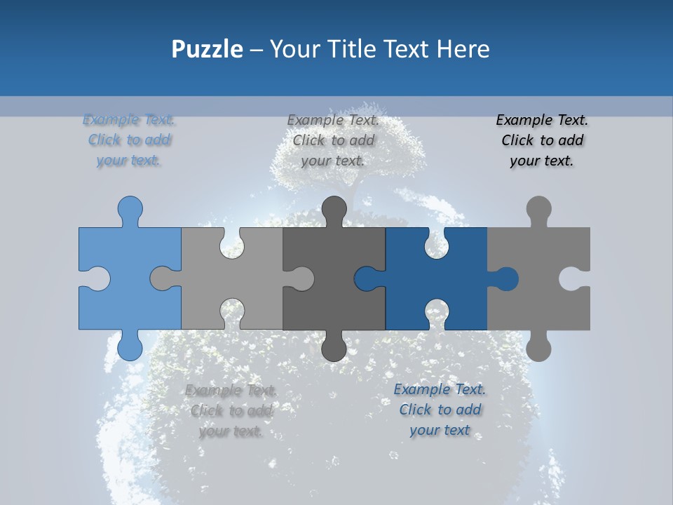 Spherical Sunlight Leaf PowerPoint Template