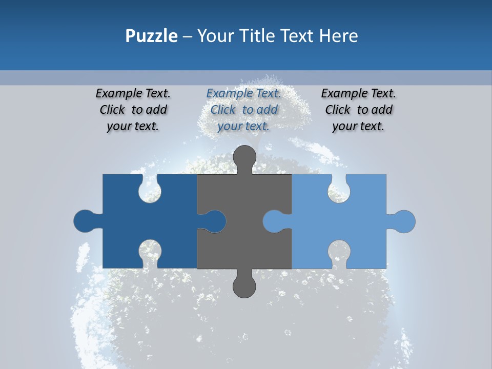 Spherical Sunlight Leaf PowerPoint Template