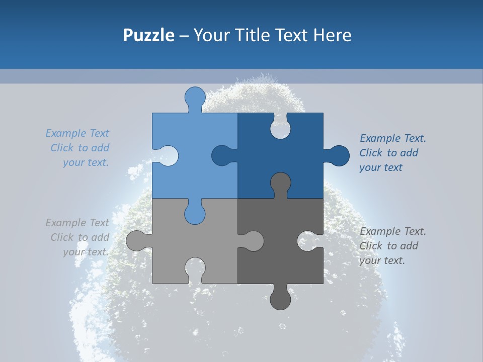 Spherical Sunlight Leaf PowerPoint Template