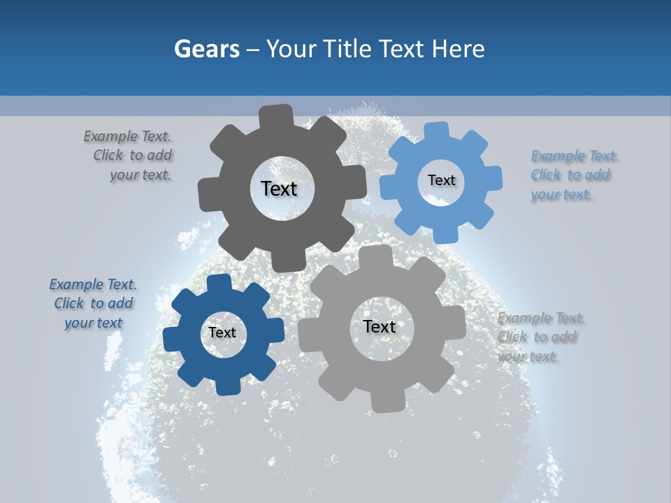 Spherical Sunlight Leaf PowerPoint Template