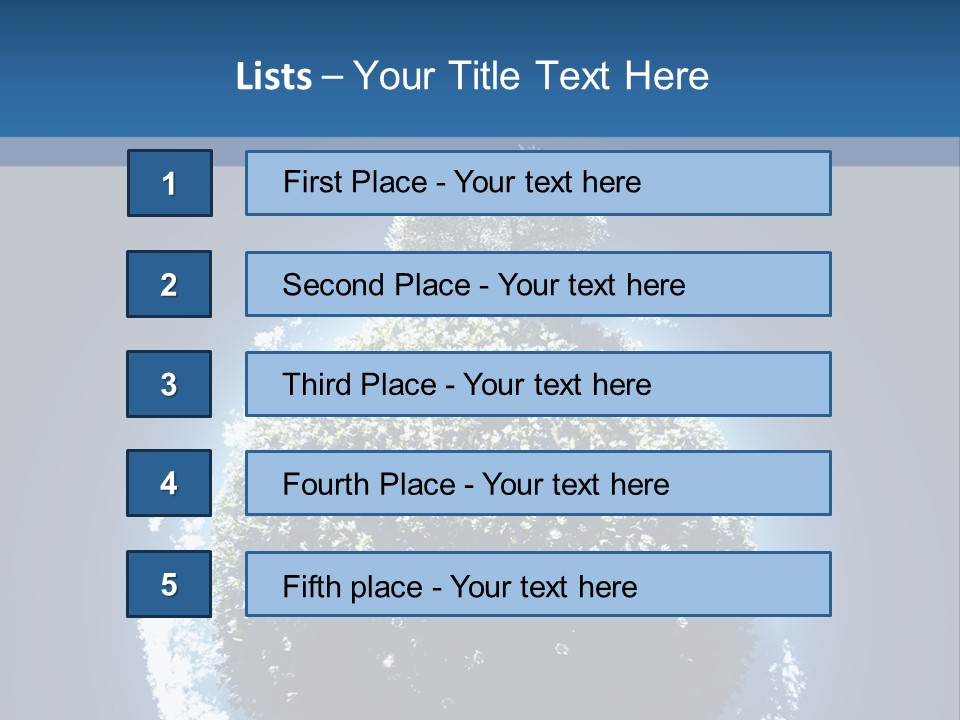 Spherical Sunlight Leaf PowerPoint Template
