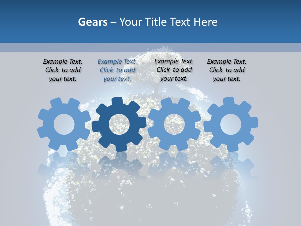 Spherical Sunlight Leaf PowerPoint Template