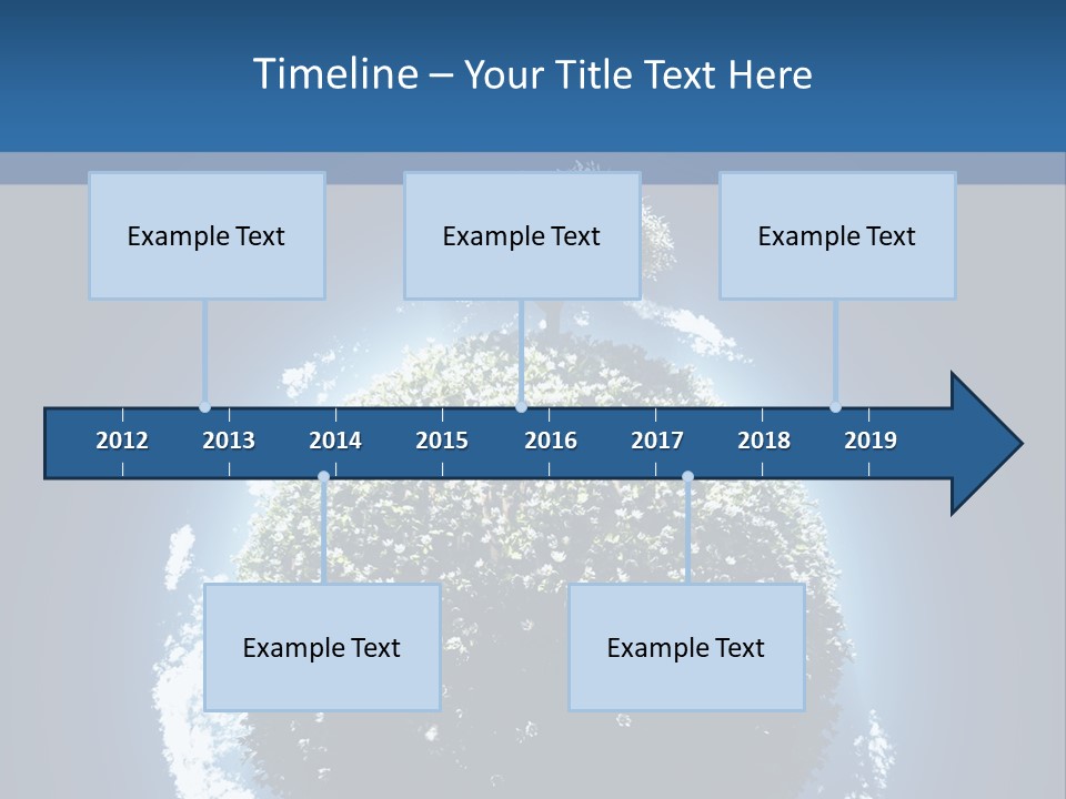 Spherical Sunlight Leaf PowerPoint Template