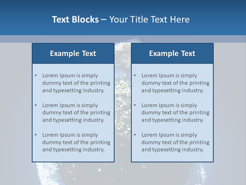 Spherical Sunlight Leaf PowerPoint Template