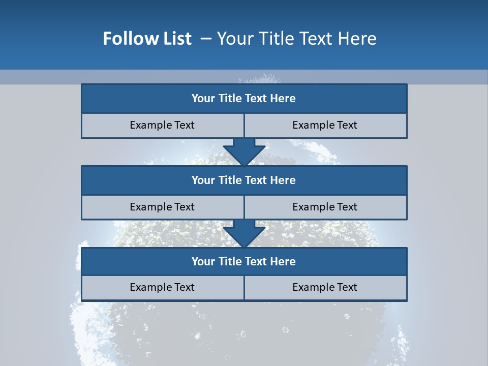 Spherical Sunlight Leaf PowerPoint Template