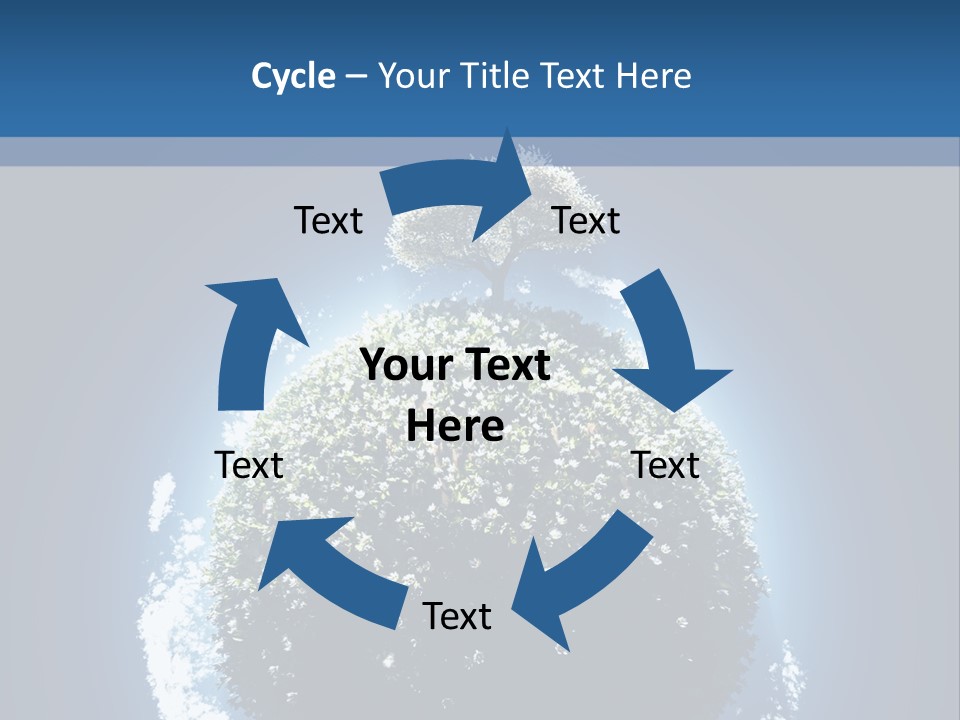 Spherical Sunlight Leaf PowerPoint Template
