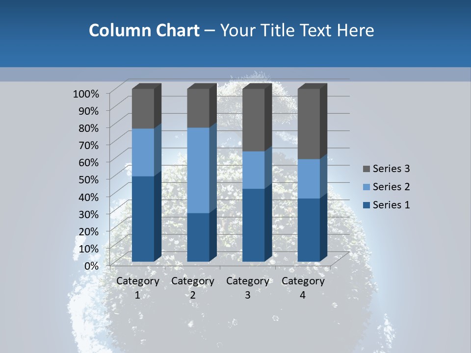 Spherical Sunlight Leaf PowerPoint Template