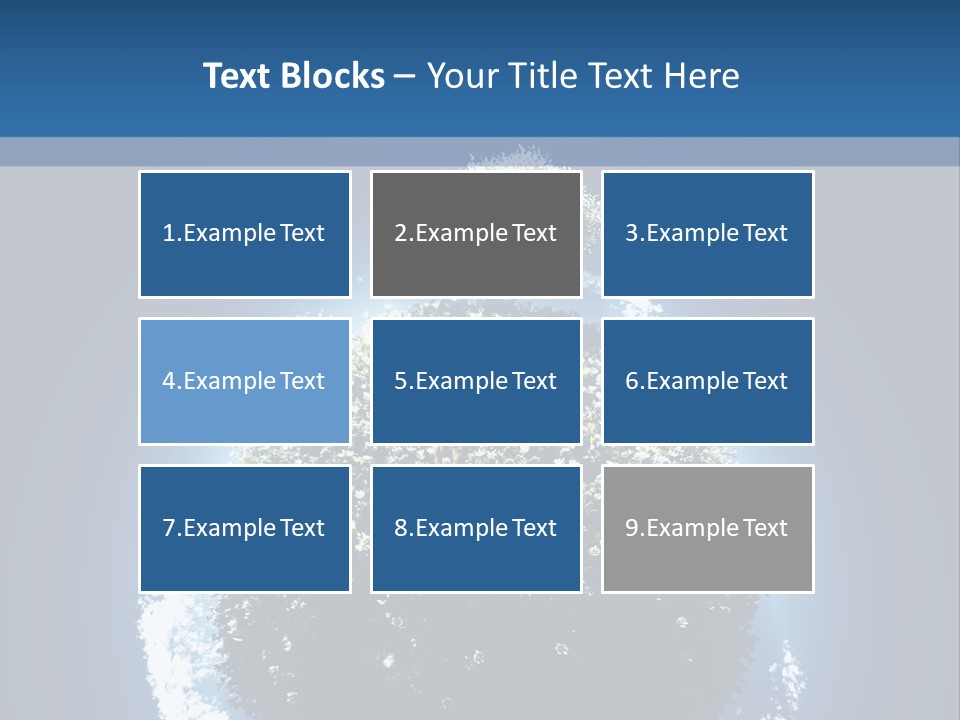 Spherical Sunlight Leaf PowerPoint Template
