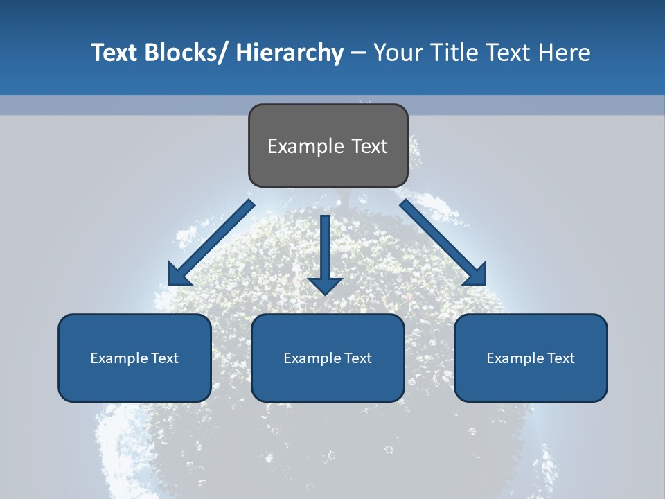 Spherical Sunlight Leaf PowerPoint Template