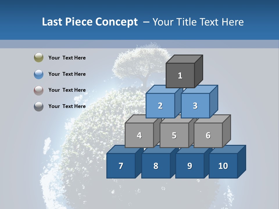 Spherical Sunlight Leaf PowerPoint Template