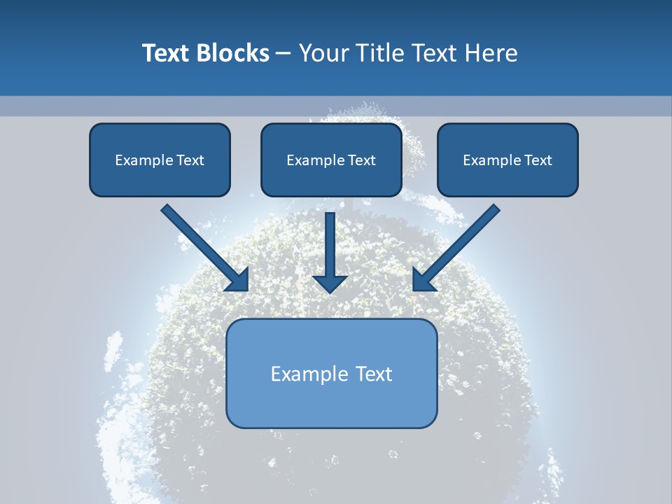 Spherical Sunlight Leaf PowerPoint Template