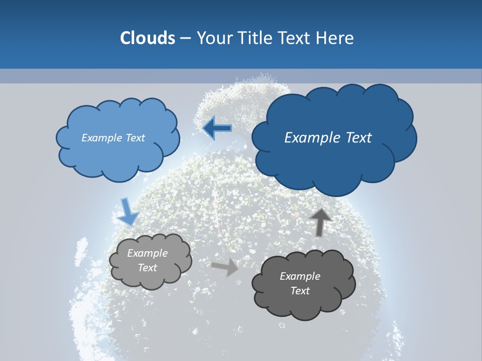 Spherical Sunlight Leaf PowerPoint Template