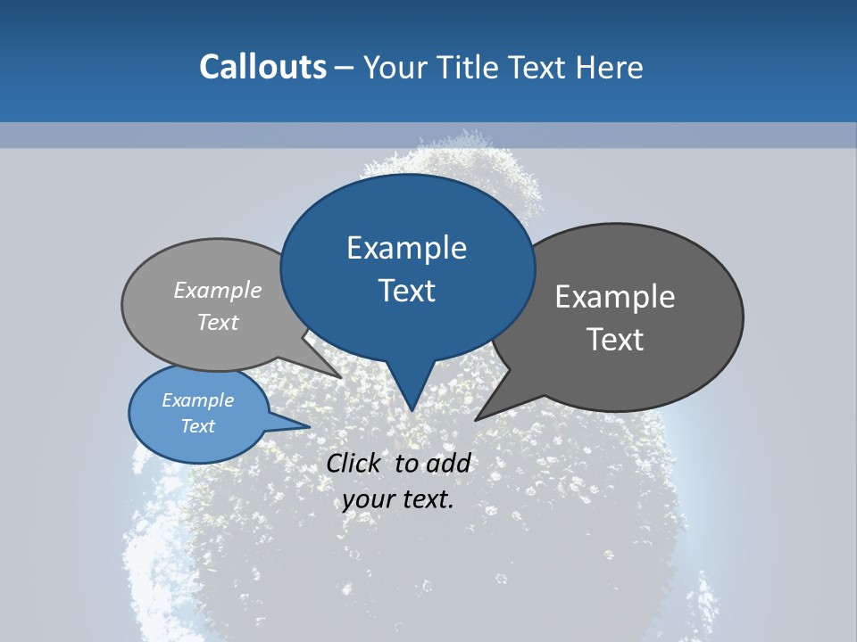 Spherical Sunlight Leaf PowerPoint Template