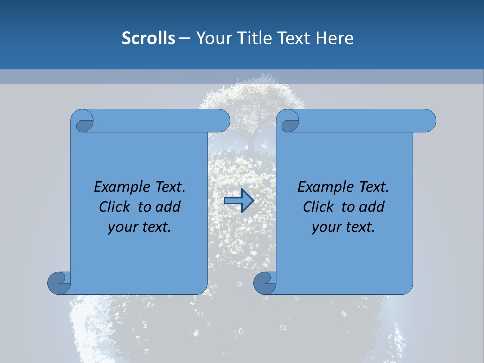 Spherical Sunlight Leaf PowerPoint Template