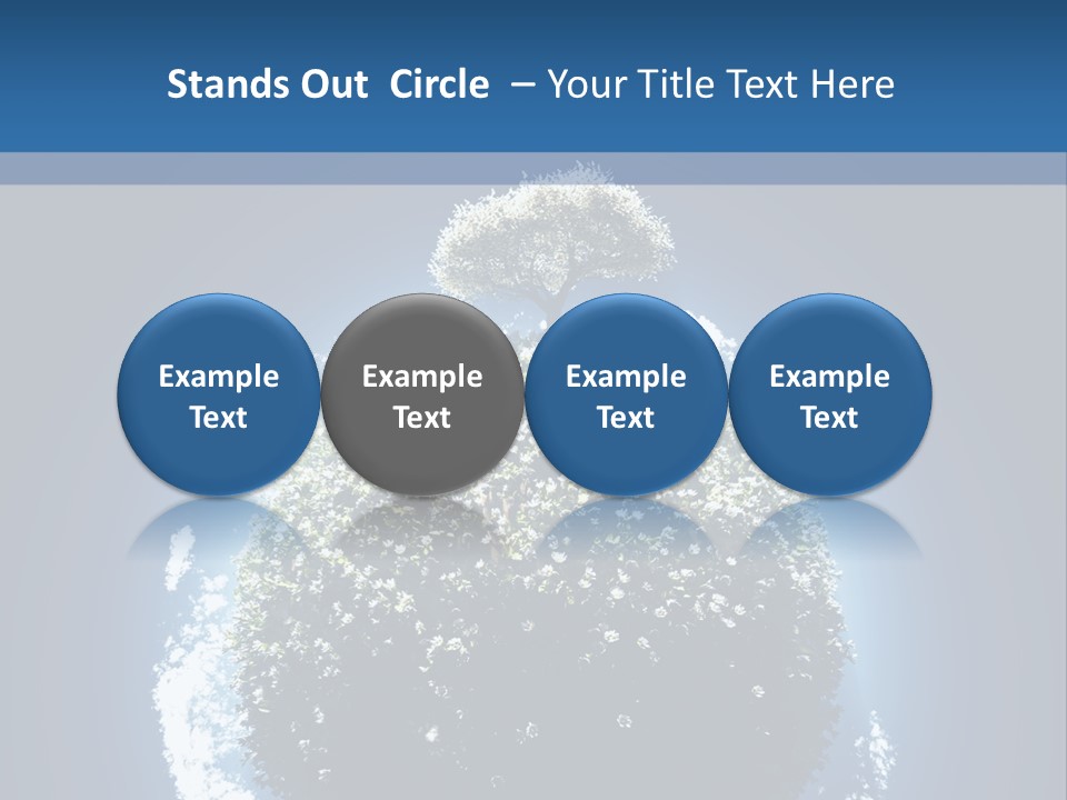 Spherical Sunlight Leaf PowerPoint Template